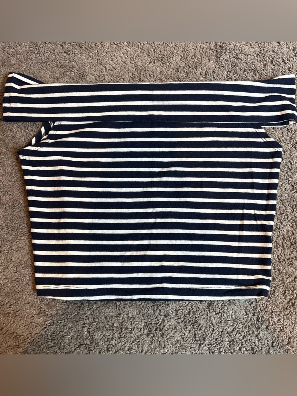 wild fable Navy and White Striped Mini Skirt